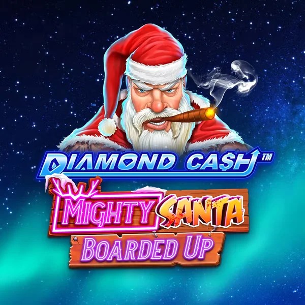 Play the Diamond Cash Mighty Santa Boarded Up slot by Greentube on Magicspins Casino